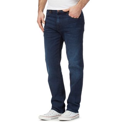 Wrangler Big and tall dark blue 'arizona' straight leg jeans